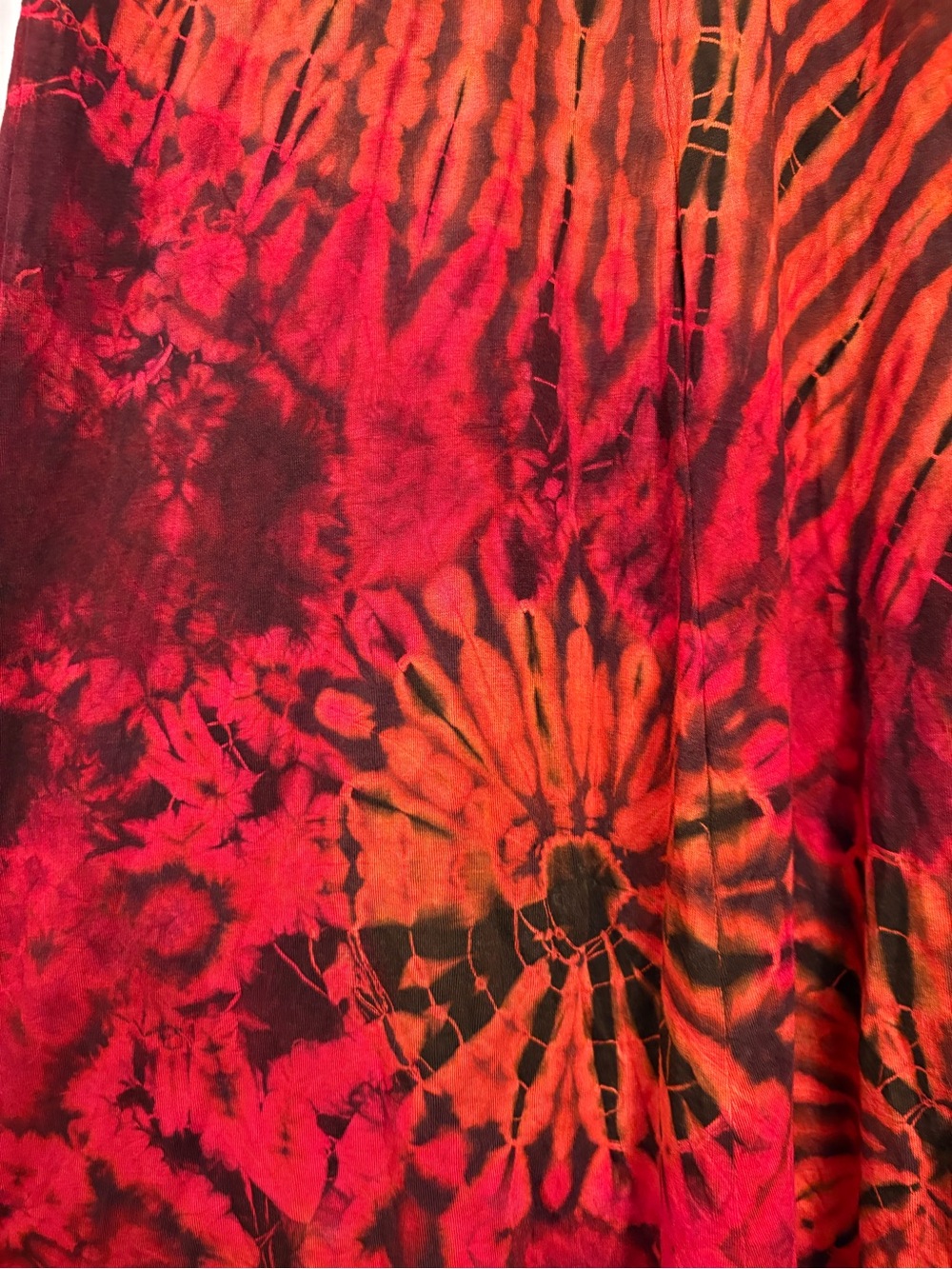 Earthbound Trading Co. Boho Tie-Dye Maxi Skirt Brown/Red Women’s Large - Picture 4 of 6